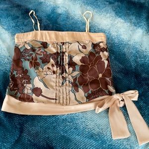 Beautiful, Silky Tropical Camisole Top